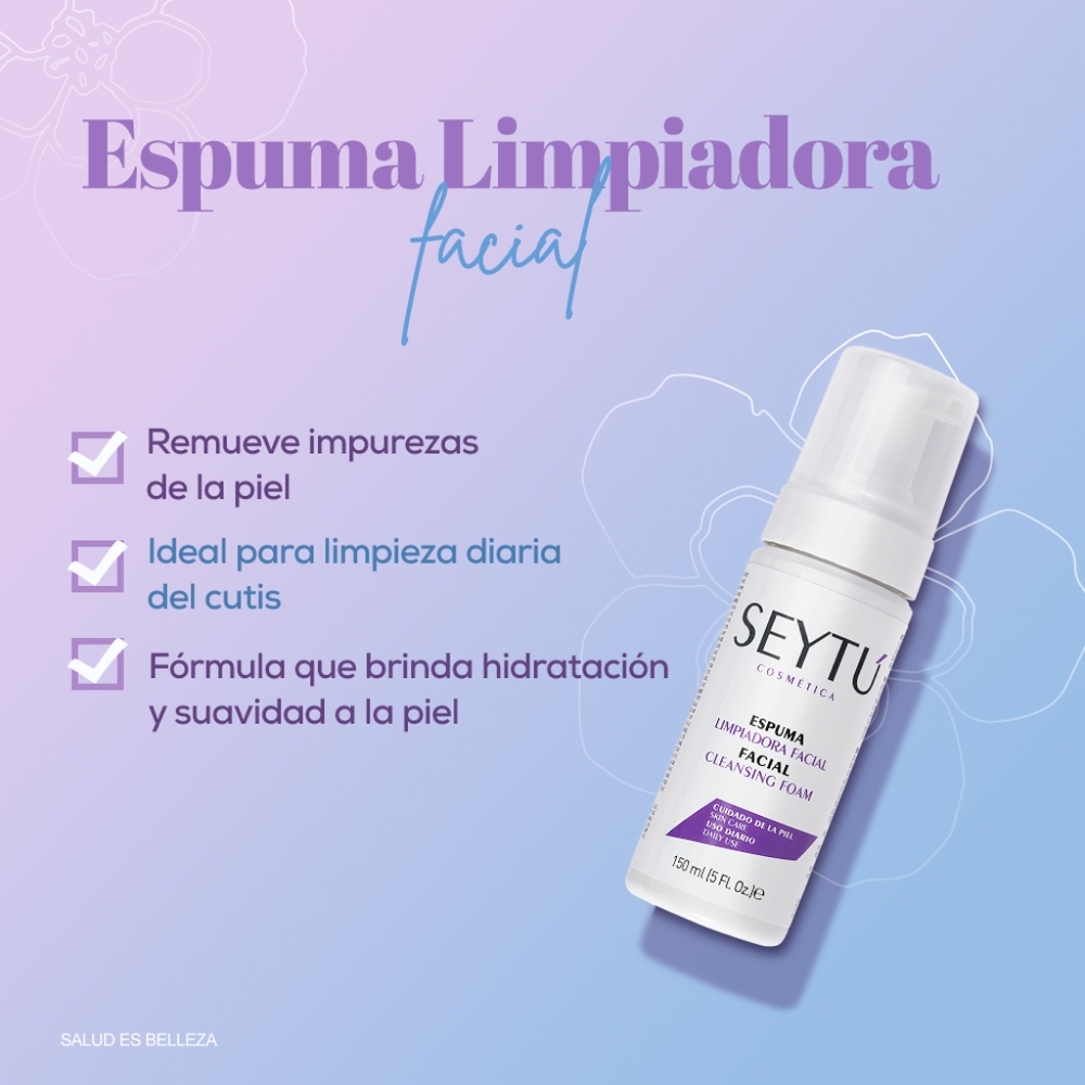 Espuma Limpiadora Facial de Áloe Vera